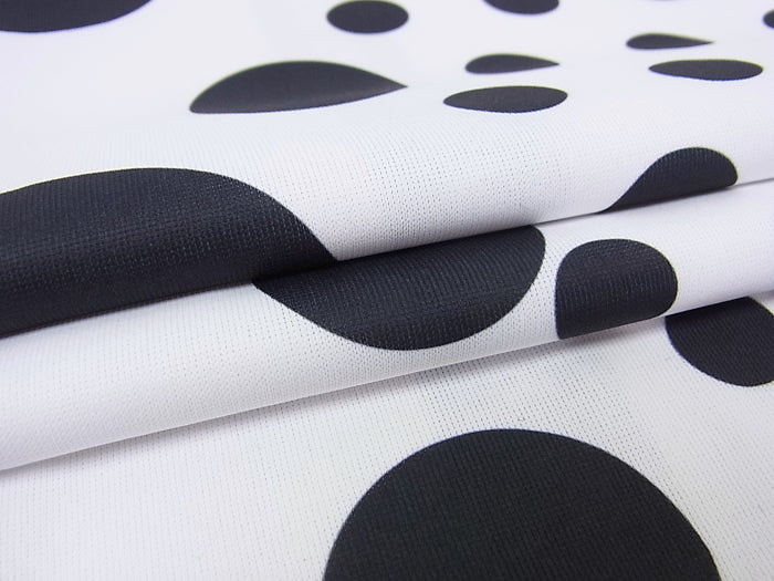 121219 dot柄ポロ【ホワイト】